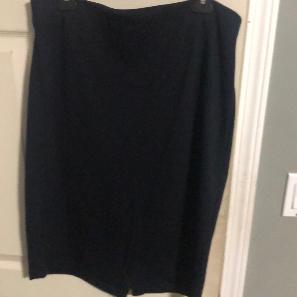 Navy Pencil Skirt